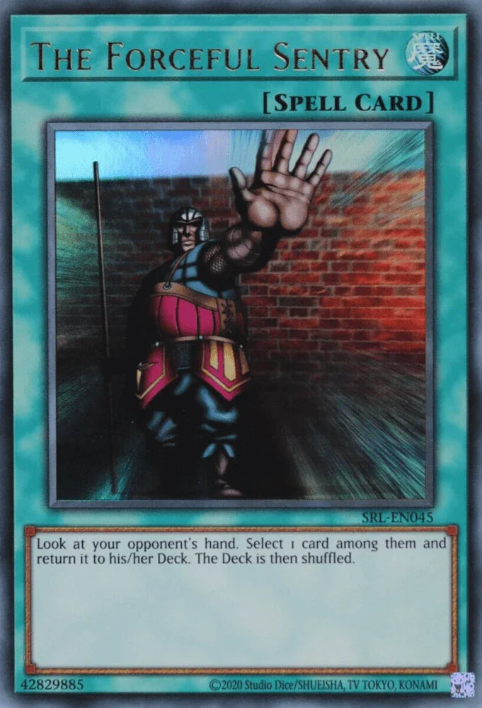 Normal Spell, Spell, Spell Ruler (25th Anniversary Edition), Ultra Rare, Unlimited The Forceful Sentry (25th Anniversary) [SRL-EN045] Ultra Rare - Trading Card World