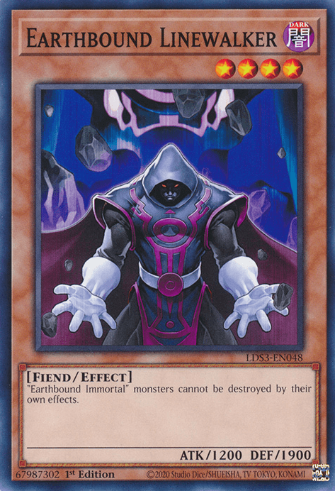 1st Edition, Common, Dark, Effect Monster, Fiend, Legendary Duelists: Season 3 Earthbound Linewalker [LDS3-EN048] Common - Trading Card World