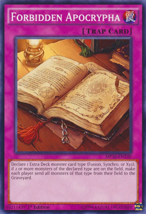 1st Edition, 2016 Mega-Tins Mega Pack, Common, Normal Trap, Trap, Unlimited Forbidden Apocrypha [MP16-EN230] Common - Trading Card World