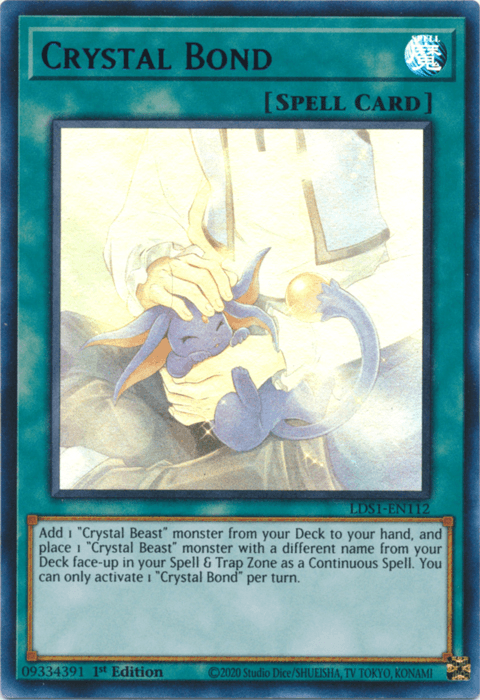 1st Edition, Legendary Duelists: Season 1, Normal Spell, Spell, Ultra Rare Crystal Bond (Green) [LDS1-EN112] Ultra Rare - Trading Card World