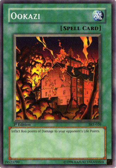 1st Edition, Common, Normal Spell, Spell, Starter Deck: Kaiba Evolution, Unlimited Ookazi [SKE-026] Common - Trading Card World