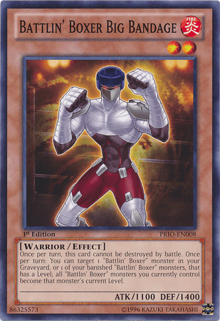 1st Edition, Common, Effect Monster, Fire, Primal Origin, Unlimited, Warrior Battlin' Boxer Big Bandage [PRIO-EN008] Common - Trading Card World