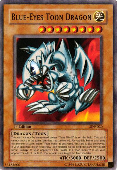 1st Edition, Common, Dragon, Light, Starter Deck: Pegasus, Toon/Effect Monster, Unlimited Blue-Eyes Toon Dragon [SDP-020] Common - Trading Card World
