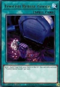 1st Edition, Maximum Gold, Normal Spell, Rare, Spell Foolish Burial Goods [MAGO-EN054] Rare - Trading Card World