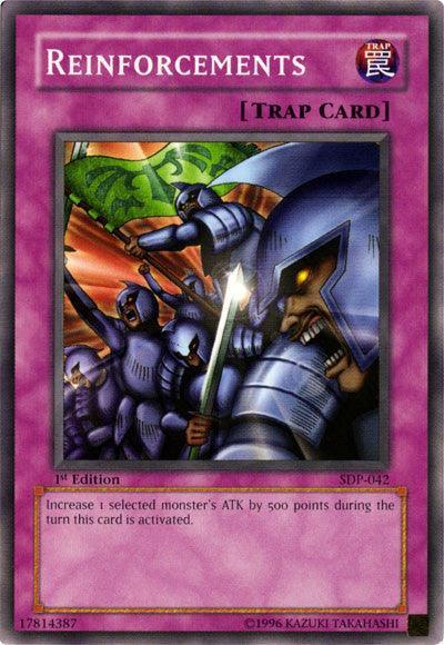 1st Edition, Common, Normal Trap, Starter Deck: Pegasus, Trap, Unlimited Reinforcements [SDP-042] Common - Trading Card World