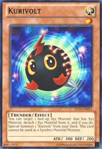 Duelist League Promo, Effect Monster, Light, Rare, Thunder, Unlimited Kurivolt (Green) [DL15-EN011] Rare - Trading Card World