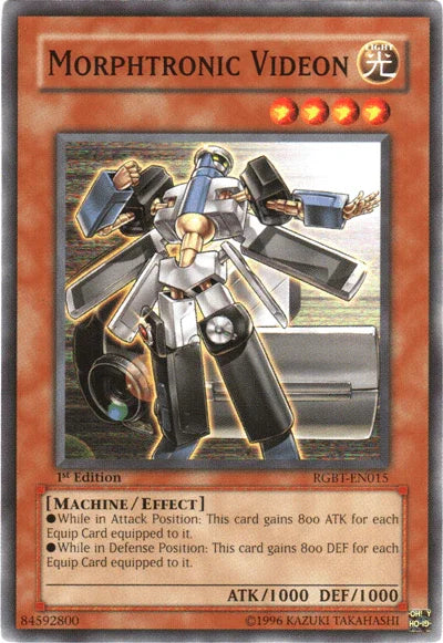 1st Edition, Common, Effect Monster, Light, Machine, Raging Battle, Unlimited Morphtronic Videon [RGBT-EN015] Common - Trading Card World