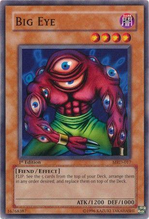1st Edition, Common, Dark, Effect Monster, Fiend, Metal Raiders, Unlimited Big Eye [MRD-017] Common - Trading Card World