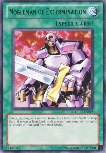 Duelist League Promo, Normal Spell, Rare, Spell, Unlimited Nobleman of Extermination (Green) [DL11-EN015] Rare - Trading Card World