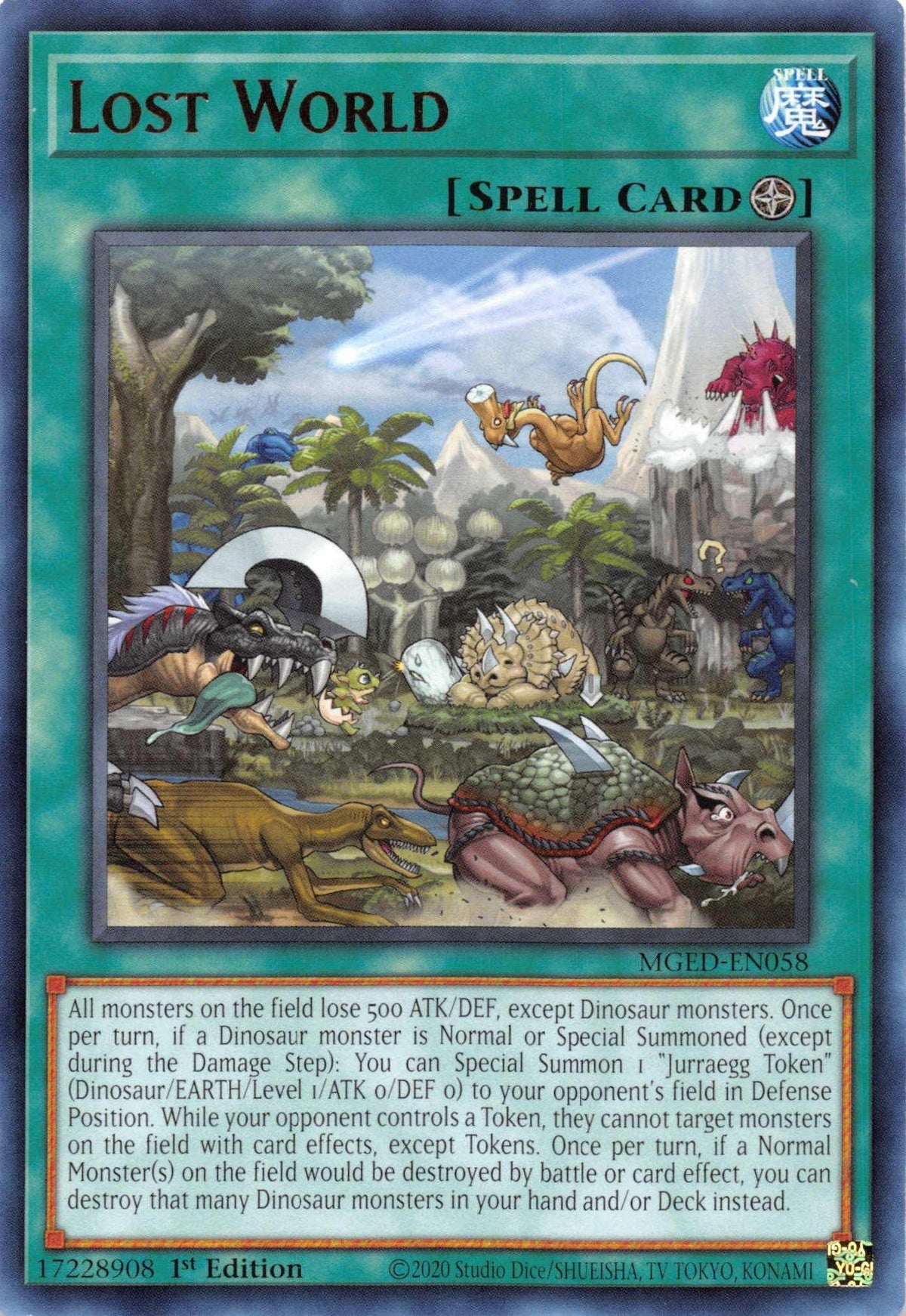 1st Edition, Field Spell, Maximum Gold: El Dorado, Rare, Spell Lost World [MGED-EN058] Rare - Trading Card World