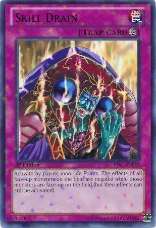 1st Edition, Battle Pack: Epic Dawn, Continuous Trap, Starfoil Rare, Trap, Unlimited Skill Drain [BP01-EN053] Starfoil Rare - Trading Card World