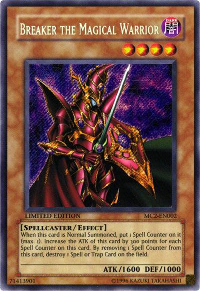 Dark, Effect Monster, Limited, Master Collection Volume 2, Secret Rare, Spellcaster Breaker the Magical Warrior [MC2-EN002] Secret Rare - Trading Card World