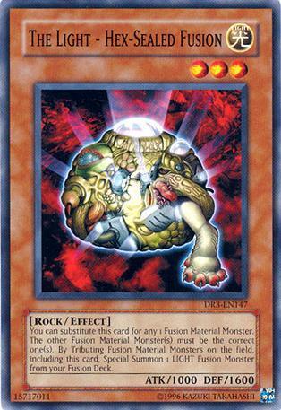 Common, Dark Revelation Volume 3, Effect Monster, Light, Rock, Unlimited The Light - Hex-Sealed Fusion [DR3-EN147] Common - Trading Card World