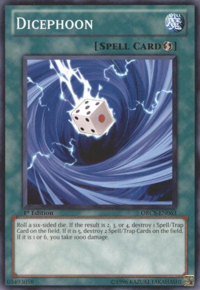 1st Edition, Common, Order of Chaos, Quick Play Spell, Spell, Unlimited Dicephoon [ORCS-EN063] Common - Trading Card World