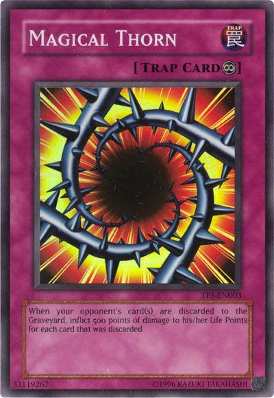 Continuous Trap, Super Rare, Tournament Pack 5, Trap, Unlimited Magical Thorn [TP5-EN003] Super Rare - Trading Card World