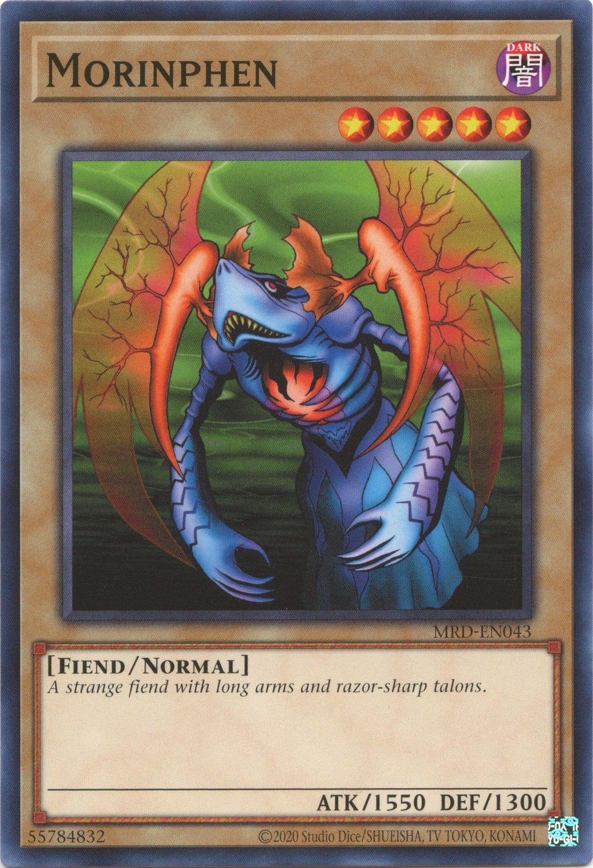 Common, Dark, Fiend, Metal Raiders (25th Anniversary Edition), Normal Monster, Unlimited Morinphen (25th Anniversary) [MRD-EN043] Common - Trading Card World