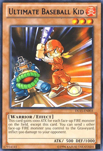 Duelist League Promo, Effect Monster, Fire, Rare, Unlimited, Warrior Ultimate Baseball Kid (Purple) [DL15-EN003] Rare - Trading Card World