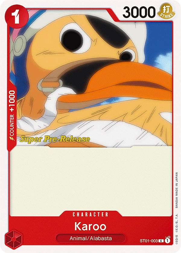 Alabasta, Animal, Character, Common, Starter Decks, Super Pre-Release Starter Deck: Straw Hat Crew Karoo [Super Pre-Release Starter Deck: Straw Hat Crew] - Trading Card World