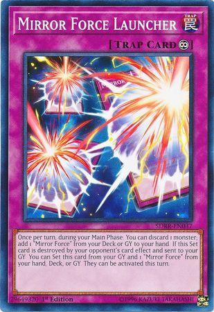 1st Edition, Common, Continuous Trap, Structure Deck: Rokket Revolt, Trap Mirror Force Launcher [SDRR-EN037] Common - Trading Card World