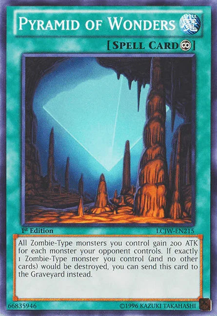 1st Edition, Common, Continuous Spell, Legendary Collection 4: Joey's World, Spell Pyramid of Wonders [LCJW-EN215] Common - Trading Card World
