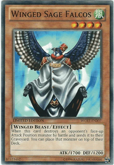 Battle Pack 2: War of the Giants Reinforcements, Common, Effect Monster, Limited, Wind Winged Sage Falcos [WGRT-EN007] Common - Trading Card World