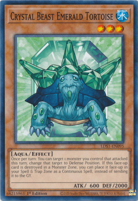 1st Edition, Aqua, Common, Effect Monster, Legendary Duelists: Season 1, Water Crystal Beast Emerald Tortoise [LDS1-EN095] Common - Trading Card World
