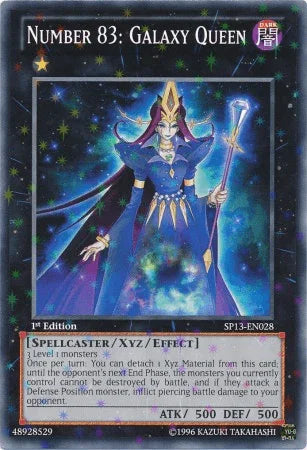 1st Edition, Dark, Spellcaster, Star Pack 2013, Starfoil Rare, Unlimited, Xyz/Effect Monster Number 83: Galaxy Queen [SP13-EN028] Starfoil Rare - Trading Card World