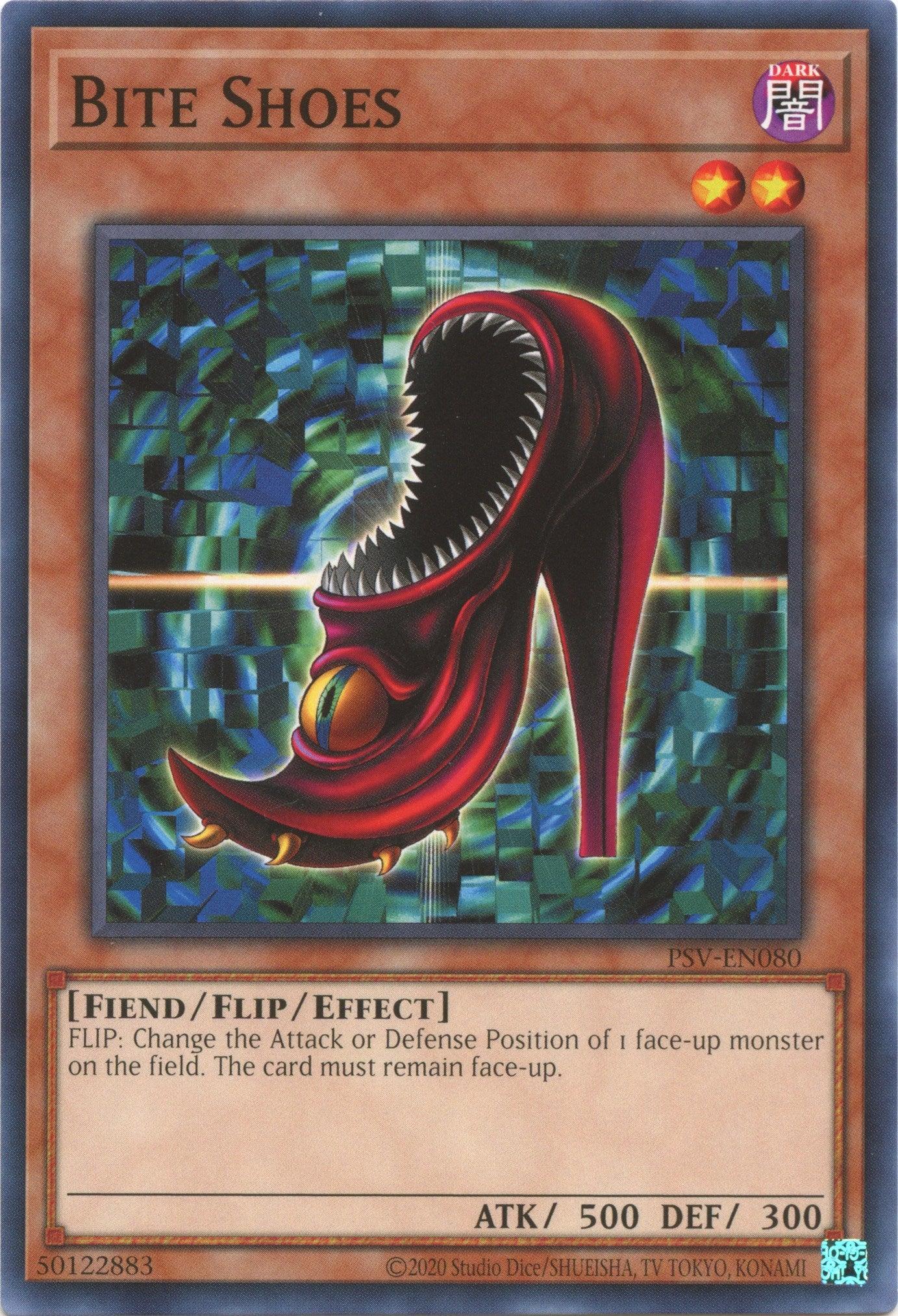 Common, Dark, Effect Monster, Fiend, Pharaoh's Servant (25th Anniversary Edition), Unlimited Bite Shoes (25th Anniversary) [PSV-EN080] Common - Trading Card World