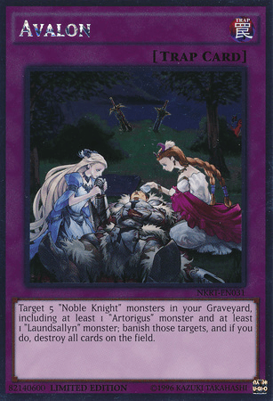 Limited, Noble Knights of the Round Table Box Set, Normal Trap, Platinum Rare, Trap Avalon [NKRT-EN031] Platinum Rare - Trading Card World