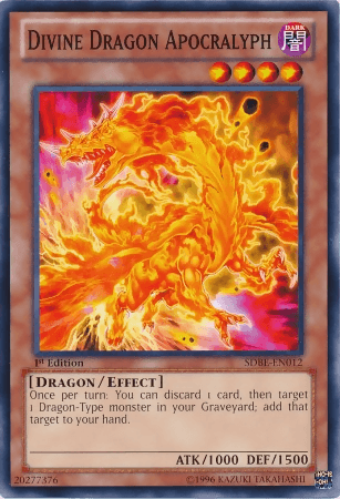 1st Edition, Common, Dark, Dragon, Effect Monster, Structure Deck: Saga of Blue-Eyes White Dragon, Unlimited Divine Dragon Apocralyph [SDBE-EN012] Common - Trading Card World