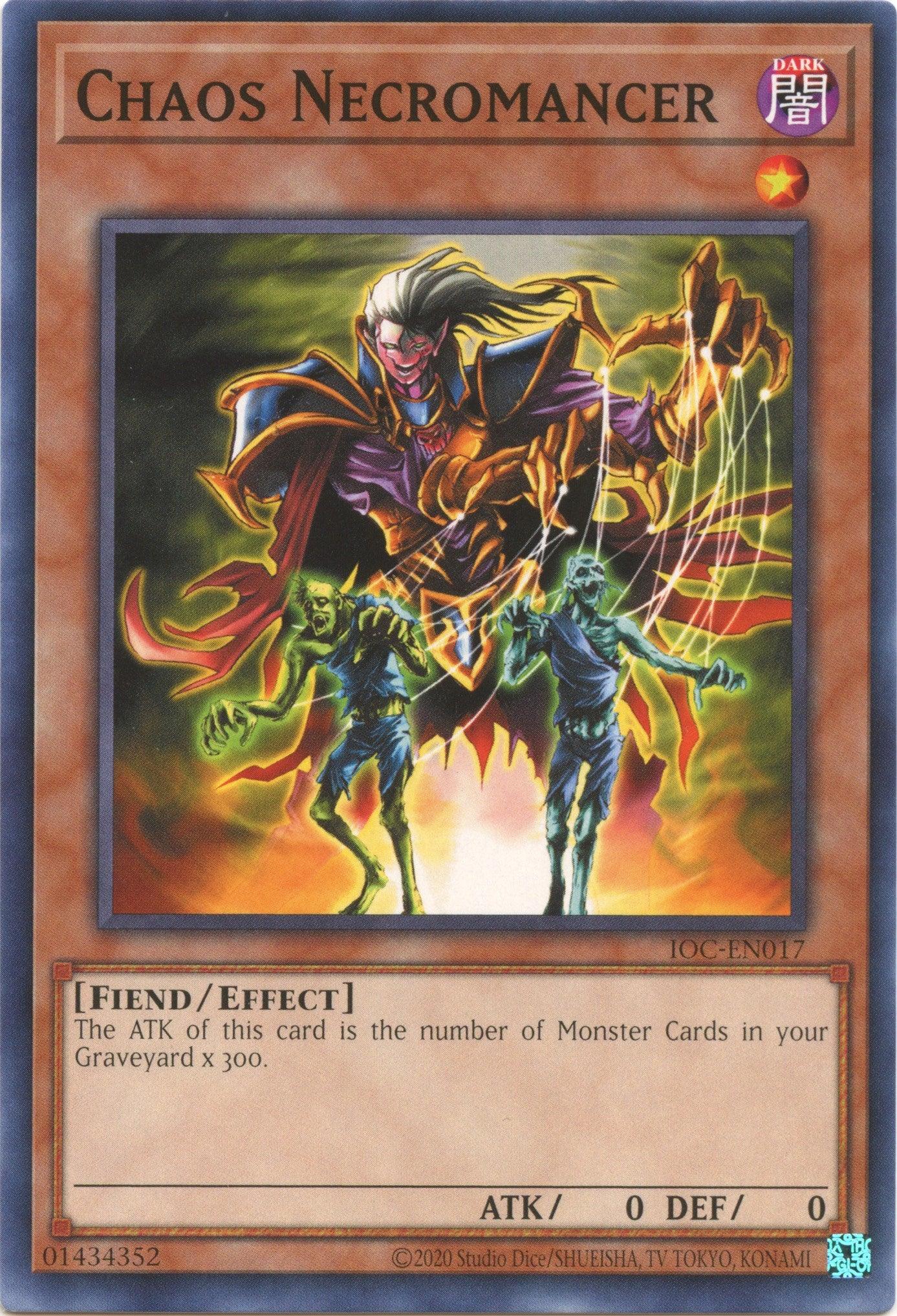 Common, Dark, Effect Monster, Fiend, Invasion of Chaos (25th Anniversary Edition), Unlimited Chaos Necromancer (25th Anniversary) [IOC-EN017] Common - Trading Card World