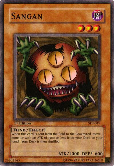 1st Edition, Common, Dark, Effect Monster, Fiend, Starter Deck: Joey, Unlimited Sangan [SDJ-019] Common - Trading Card World