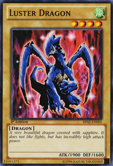 1st Edition, Battle Pack 2: War of the Giants, Dragon, Mosaic Rare, Normal Monster, Unlimited, Wind Luster Dragon [BP02-EN001] Mosaic Rare - Trading Card World