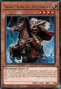 1st Edition, Effect Monster, Light, Maximum Gold, Rare, Warrior Noble Knight Pellinore [MAGO-EN085] Rare - Trading Card World