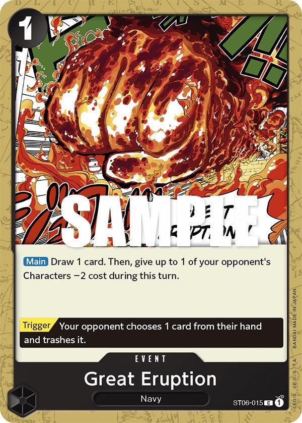 Common, Event, Navy, Starter Deck: Absolute Justice, Starter Decks Great Eruption [Starter Deck: Absolute Justice] - Trading Card World