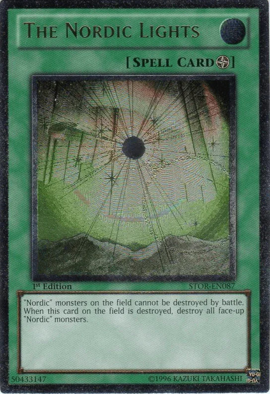 1st Edition, Field Spell, Spell, Storm of Ragnarok, Ultimate Rare, Unlimited The Nordic Lights [STOR-EN087] Ultimate Rare - Trading Card World