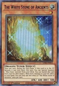 1st Edition, Dragon, Legendary Duelists: Season 2, Light, Tuner/Effect Monster, Ultra Rare The White Stone of Ancients (Purple) [LDS2-EN013] Ultra Rare - Trading Card World