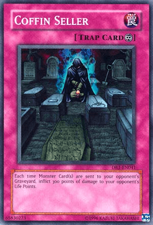 Continuous Trap, Dark Revelation Volume 1, Super Rare, Trap, Unlimited Coffin Seller [DR1-EN041] Super Rare - Trading Card World