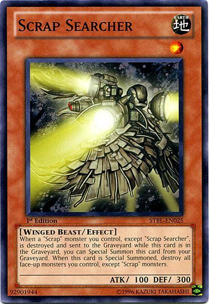 1st Edition, Common, Earth, Effect Monster, Starstrike Blast, Unlimited, Winged Beast Scrap Searcher [STBL-EN025] Common - Trading Card World