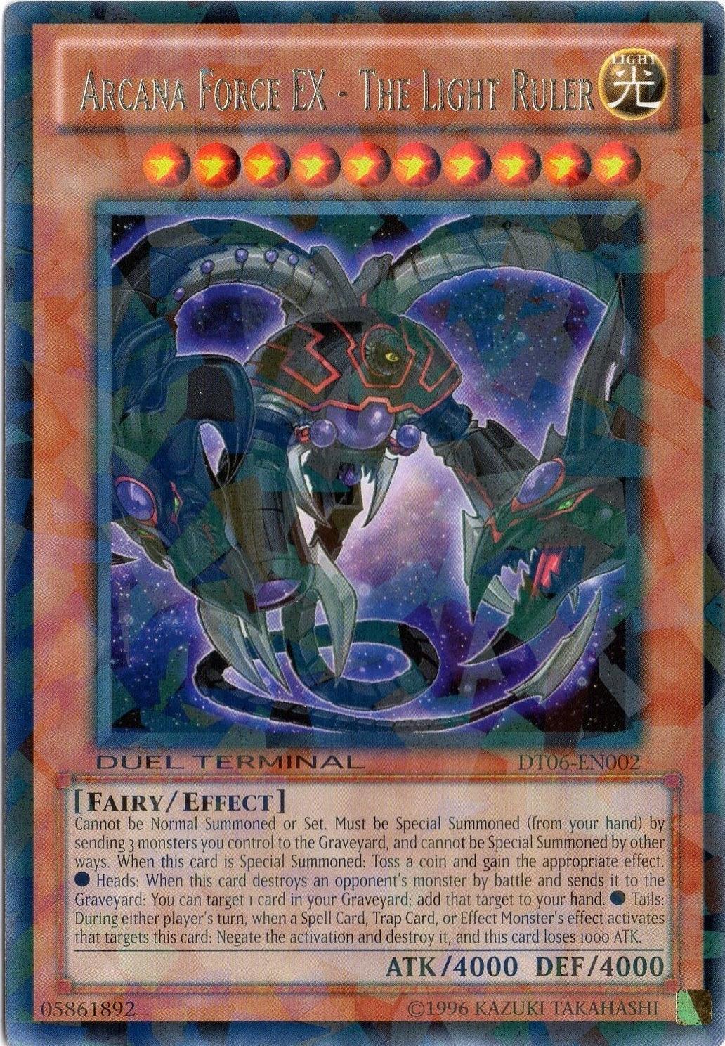 Common, Duel Terminal 6, Effect Monster, Fairy, Light, Limited Arcana Force EX - The Light Ruler [DT06-EN002] Common - Trading Card World