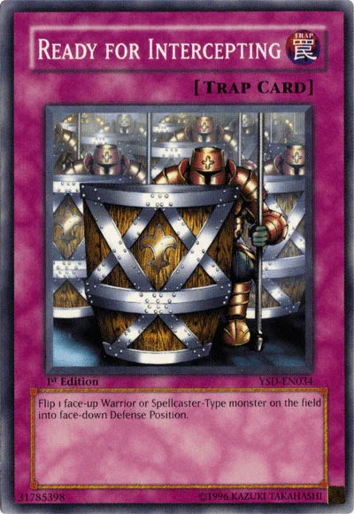 1st Edition, Common, Normal Trap, Starter Deck 2006, Trap, Unlimited Ready for Intercepting [YSD-EN034] Common - Trading Card World