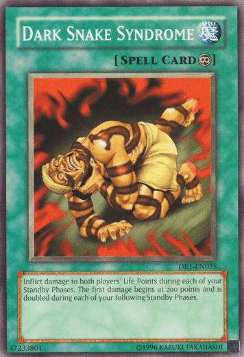 Common, Continuous Spell, Dark Revelation Volume 1, Spell, Unlimited Dark Snake Syndrome [DR1-EN035] Common - Trading Card World