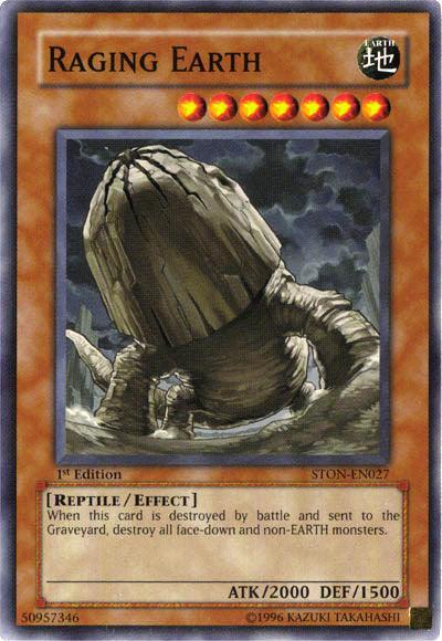1st Edition, Common, Earth, Effect Monster, Reptile, Strike of Neos, Unlimited Raging Earth [STON-EN027] Common - Trading Card World