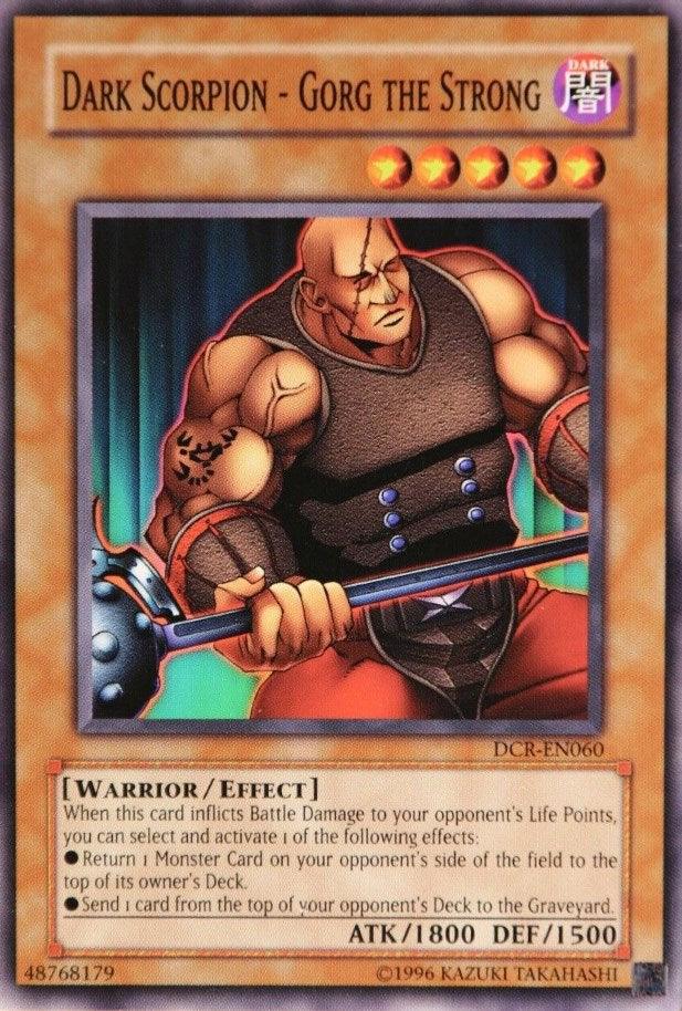 Common, Dark, Dark Crisis, Effect Monster, Unlimited, Warrior Dark Scorpion - Gorg the Strong [DCR-EN060] Common - Trading Card World