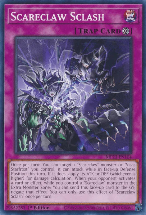 1st Edition, Common, Continuous Trap, Dueling Heroes Collectors Tin - Mega Pack (25th Anniversary Edition), Trap Scareclaw Sclash [MP23-EN104] Common - Trading Card World