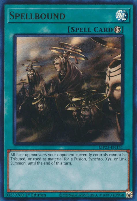 1st Edition, Dueling Heroes Collectors Tin - Mega Pack (25th Anniversary Edition), Quick-Play Spell, Spell, Ultra Rare Spellbound [MP23-EN151] Ultra Rare - Trading Card World