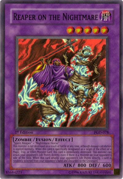1st Edition, Dark, Fusion/Effect Monster, Pharaonic Guardian, Super Rare, Unlimited, Zombie Reaper on the Nightmare [PGD-078] Super Rare - Trading Card World