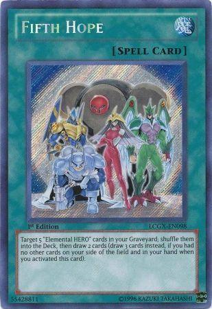 1st Edition, Legendary Collection 2, Normal Spell, Secret Rare, Spell, Unlimited Fifth Hope [LCGX-EN098] Secret Rare - Trading Card World