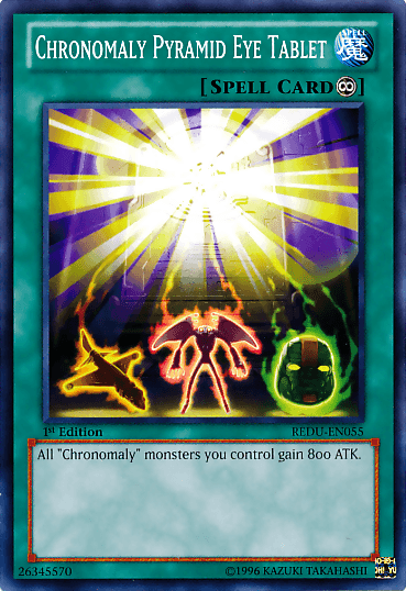 1st Edition, Common, Continuous Spell, Return of the Duelist, Spell, Unlimited Chronomaly Pyramid Eye Tablet [REDU-EN055] Common - Trading Card World
