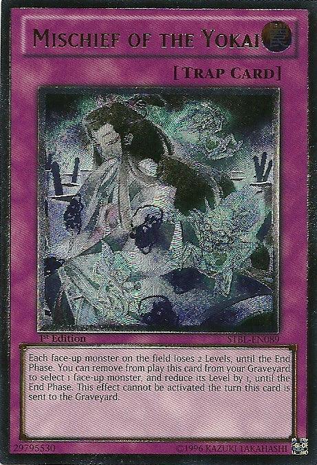 1st Edition, Normal Trap, Starstrike Blast, Trap, Ultimate Rare Mischief of the Yokai [STBL-EN089] Ultimate Rare - Trading Card World